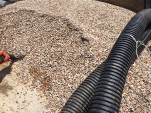 Installation of French drain Arlington, surface drain installations
